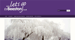 Desktop Screenshot of letsgotobeeston.co.uk